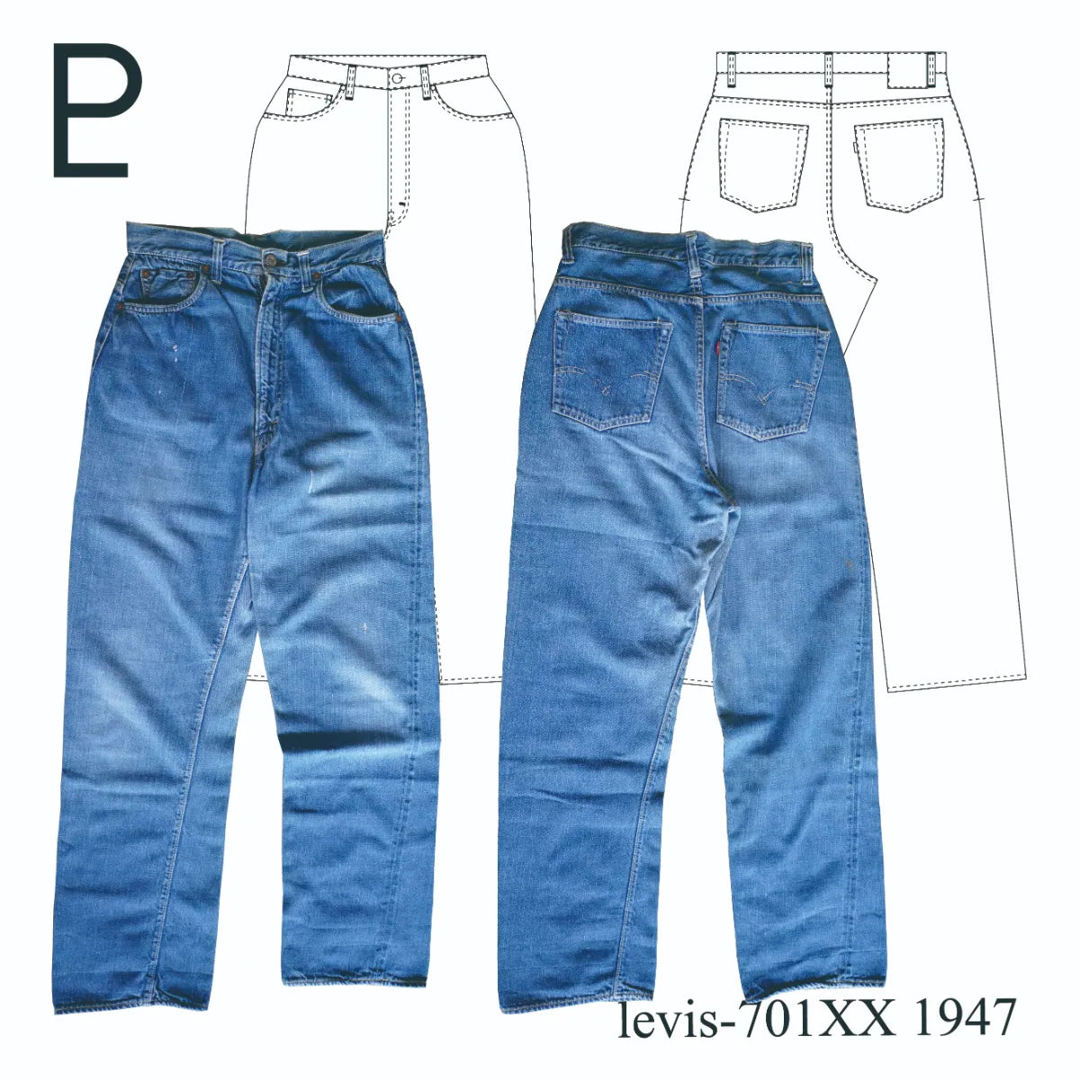 Vintage Levi's 701XX-1947 – PATTERN LABO