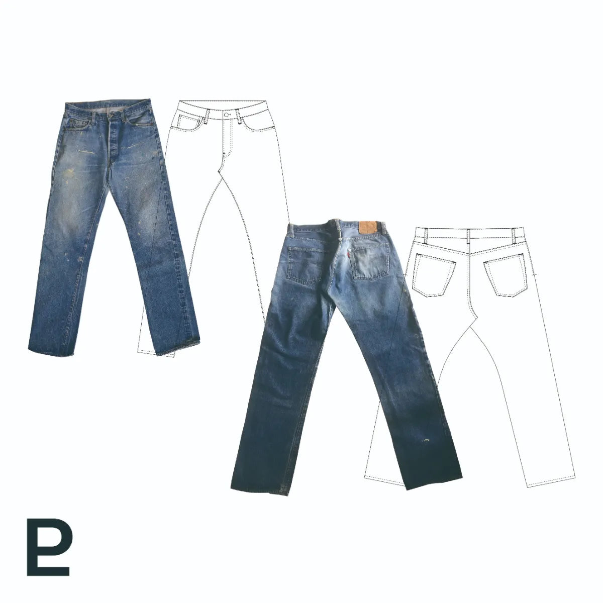 Vintage Levi's 501-bigE (early) – PATTERN LABO