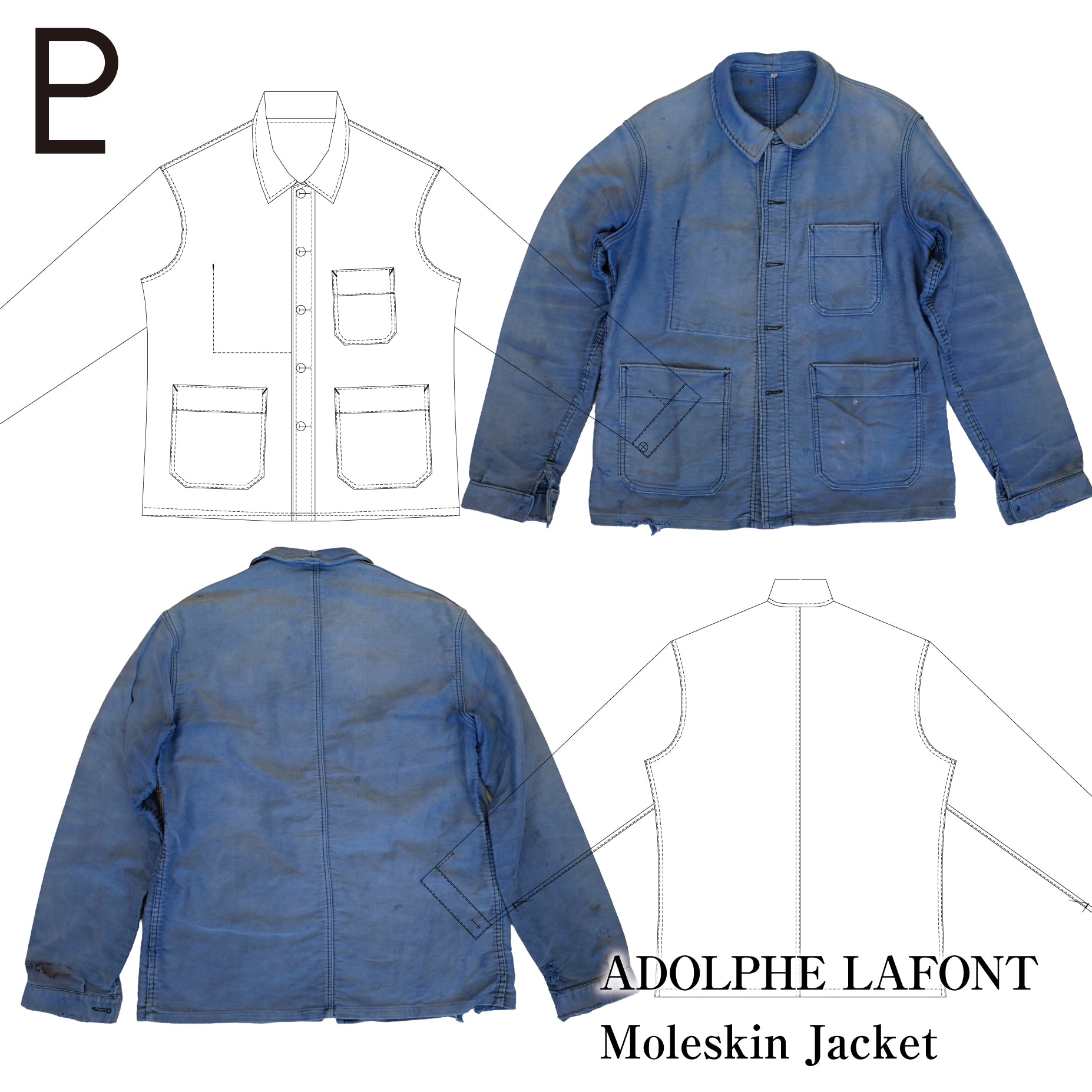 Pattern Labo Adolphe Lafont Moleskin Jacket | 1844年リヨンの仕事を掘る – PATTERN LABO