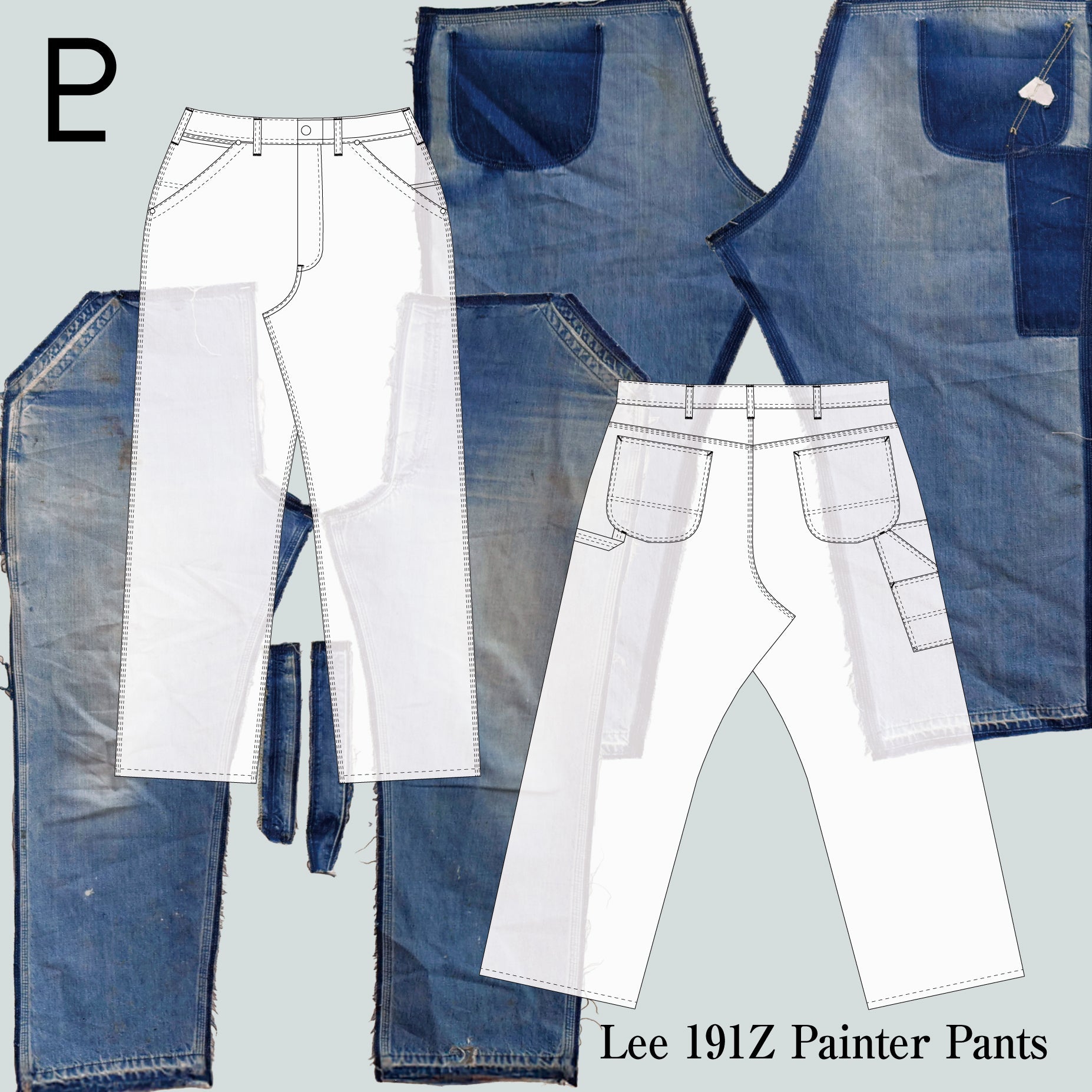 Pattern Labo Lee 191Z — ペインターパンツの骨格と、一筆縫いの興奮 – PATTERN LABO