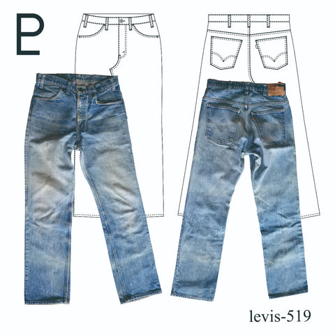 Vintage Levi's 519-1979 オレンジタブ – PATTERN LABO Vintage Levi's 519-1979 オレンジタブ – PATTERN LABO
