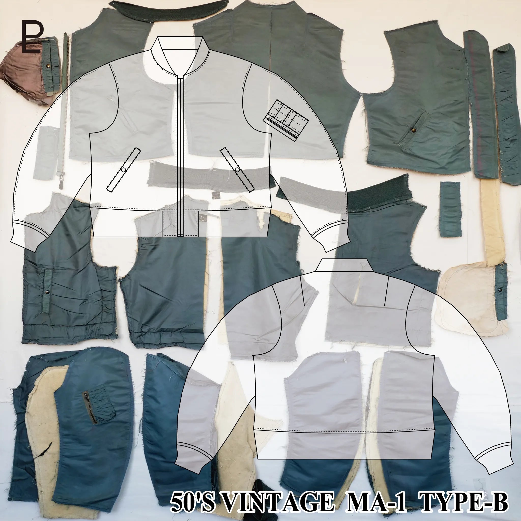 Pattern Labo 50'S VINTAGE MA-1 TYPE-B – PATTERN LABO