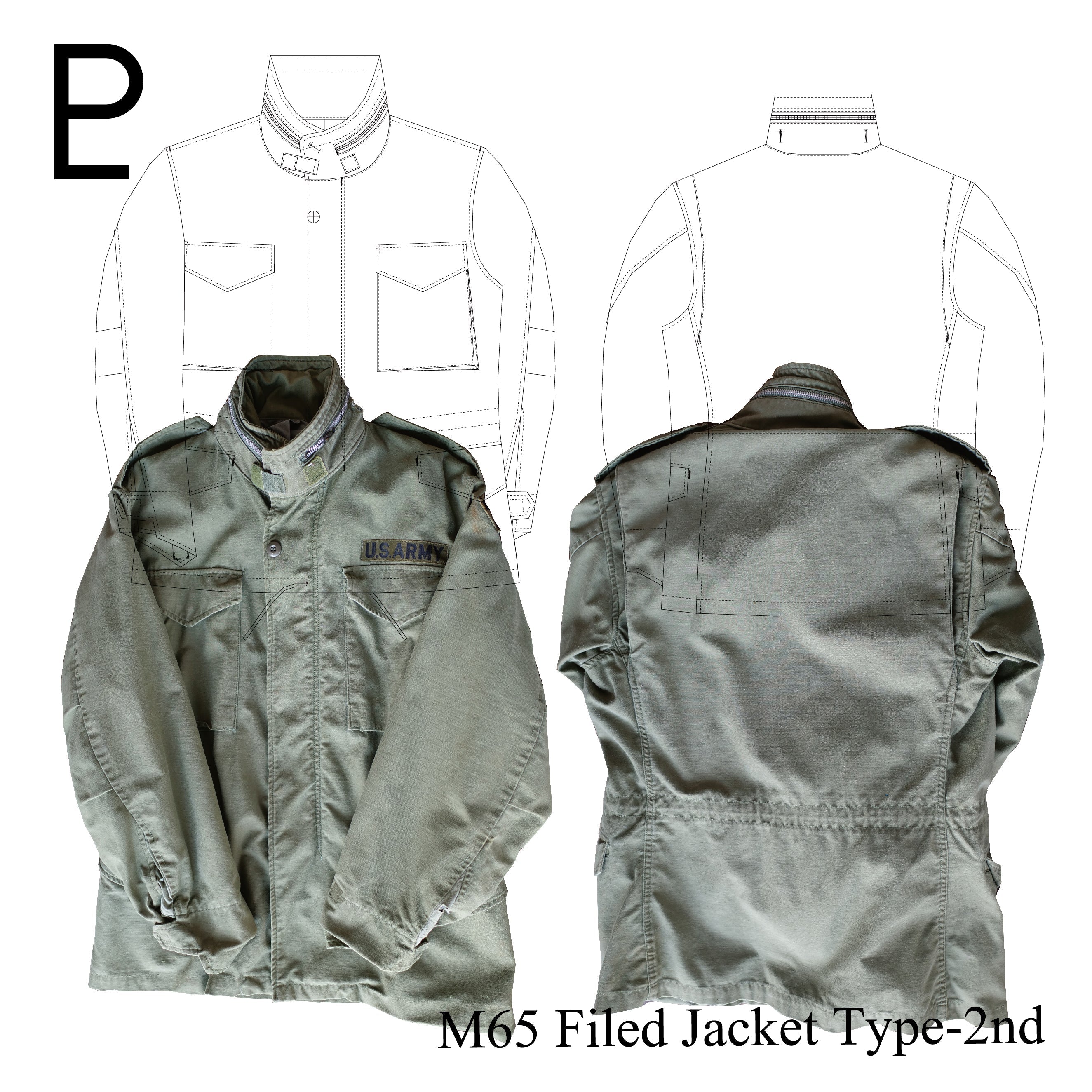Vintage M65 Field Jacket Type-2 – PATTERN LABO